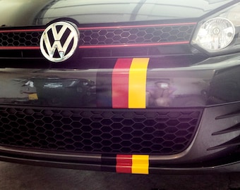 German flag stripes decals stickers germany flag for any bumper or fender