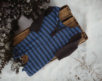 Striped jumpsuit. sitter size