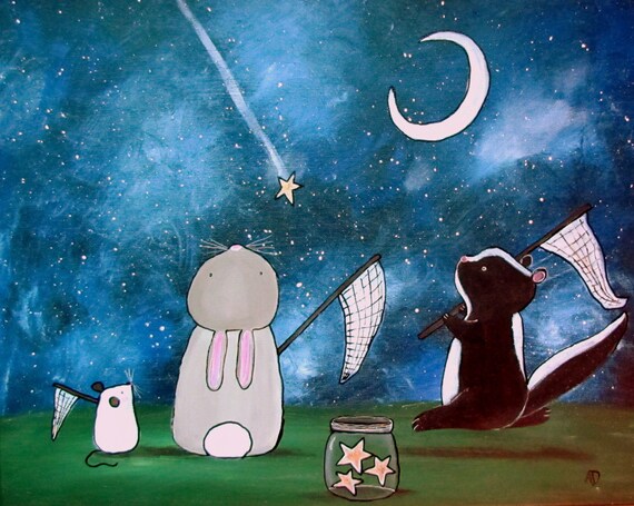 Keyes Woodland Hills >> Kids Wall Art Print 8x10 Nursery Decor Shooting Stars Woodland Keyes Woodland Hills >> Kids Wall Art Print 8x10 Nursery Decor Shooting Stars Woodland
