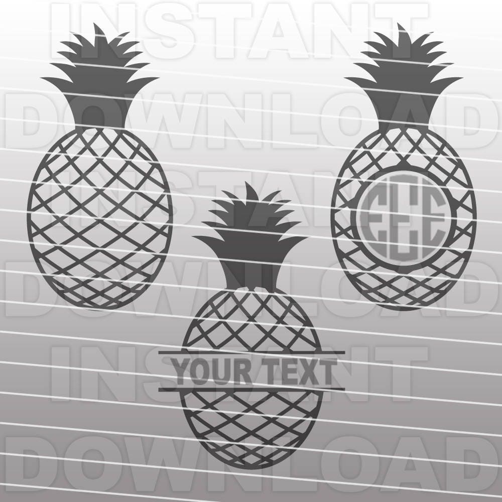 Download Pineapple Monogram Designs SVG File Cutting Template-Clip Art for Commercial and Personal Use ...