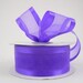 Purple organza satin edge ribbon 1.5 inches, Wedding, Special Occasion, Crafts, DIY bridal 1 yard