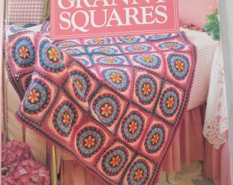 Diy 1990 Better Homes and Garden Prizewinning Granny Squares Hardbound Craft Book 168 pages used good condition