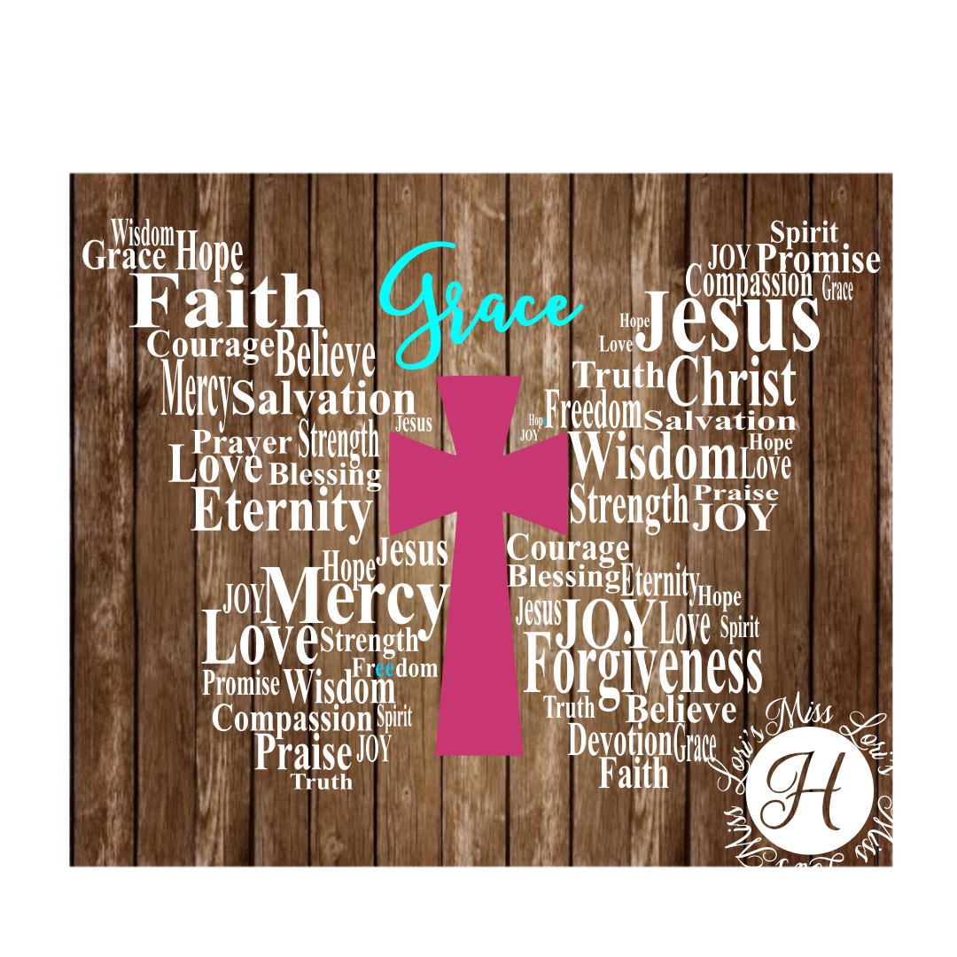 Download Grace Butterfly Jesus SVG DFX Christian svg, Scripture svg ...