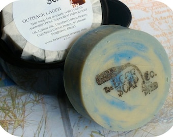 Outback Lager Beer Soap Made with Fosters Australian Lager
