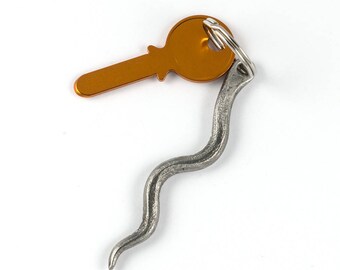 Blacksmith made handforged iron keychain