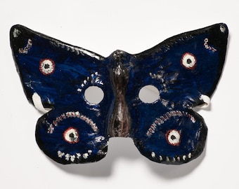 Paper mache butterfly mask