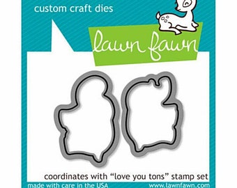 Lawn Fawn Photopolymer Clear Die Set - Love You Tons