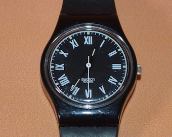 vintage Swatch watch ladies size 1990 serial number 5755