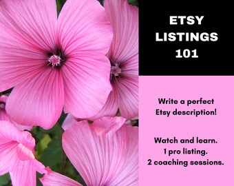 Learn How to Write Etsy Descriptions - Etsy Product Description - Write Copy - Etsy Writing Service - Etsy Copywriting - Etsy Copy Writing