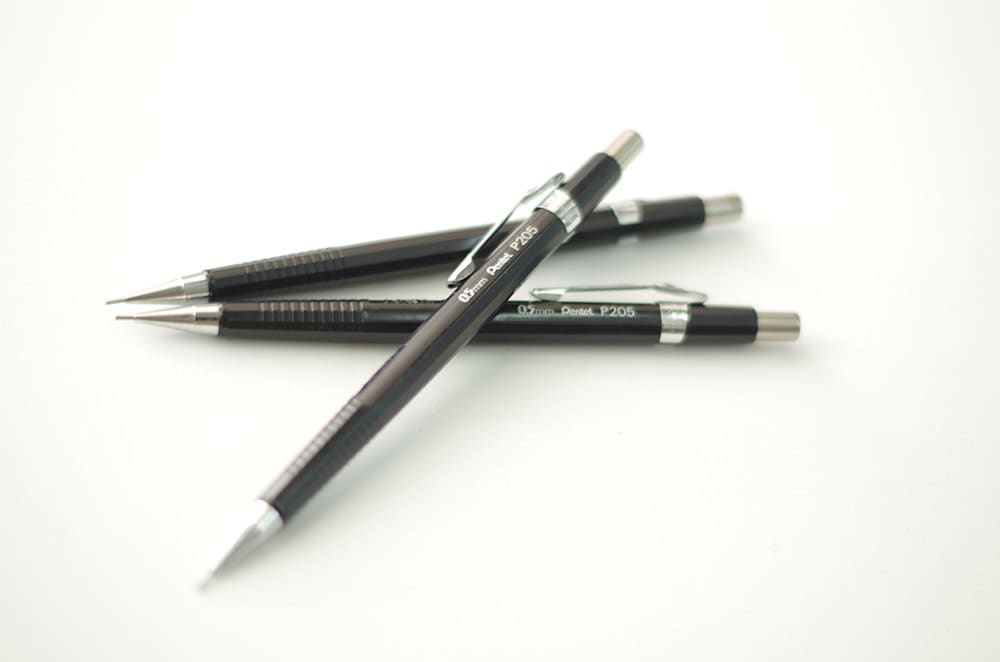 Pentel P205 Japanese mechanical pencil size 0.5 lead 1980s