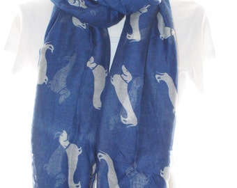 Dog print scarf, Beach Wrap, Cowl Scarf, dog print scarf, cotton scarf, gifts for her