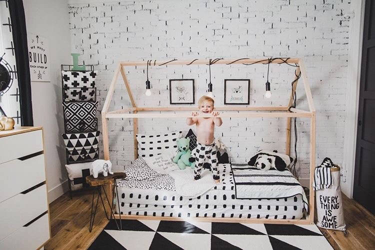 Crib Size house Bed house bed tent bed children bed wood