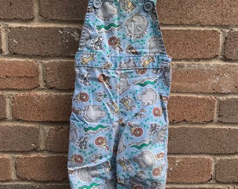 Vintage Safari Animal Overalls-24 months