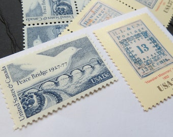 Wings of Peace .. UNused Vintage Postage Stamps .. post 5 letters