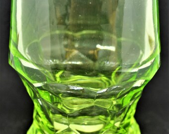 Vaseline Glass Tumbler