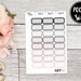 Pocket Size Mini Boxes Neutral Stickers || Pocket Size Insert Mini Functional Planner Stickers