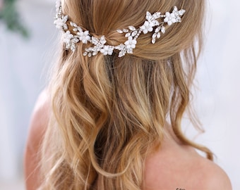Crystal headband Bridal hair flowers Bridal Hair Jewelry Wedding Headband Wedding Headpiece Rhinestone headpiece Crystal Hair Accessories
