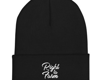 Right to Farm Beanie Black