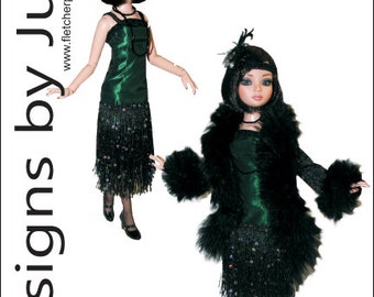Roaring Twenties Flapper Pattern for 16" Ellowyne Dolls Tonner