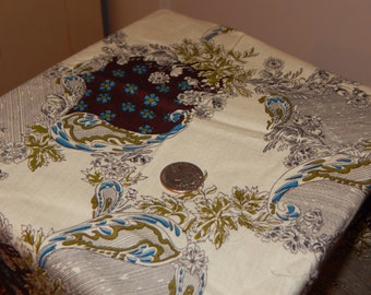 Vintage Retro 1960's Cotton Fabric