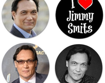 Jimmy Smits Set Of 4 Large 2.25" Pinback Buttons Or Magnets