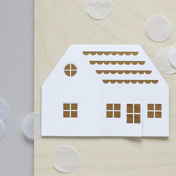 Papercut House Card