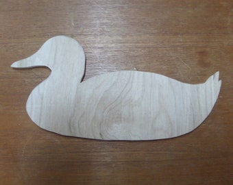 Unfinished Decoy Duck cut out from 1/4 inch sanded plywood