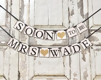 Engagement Banner, Soon to Be Banner, Engagement Party Decor, Rustic, Glitter Engagement Party, Wedding Reception, Couples Shower
