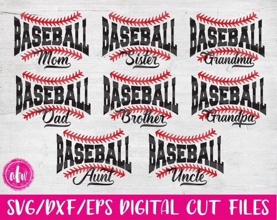 Download Baseball Family SVG DXF EPS Cut File Sports Mom Dad