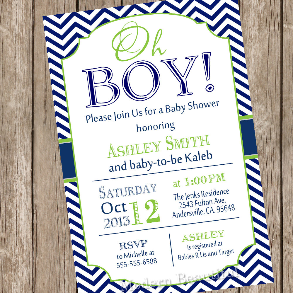 Boy Shower Invitations 3