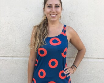 Women's Fishman Donut Print Tank Top / Phish Shirt / You Enjoy My Shirt