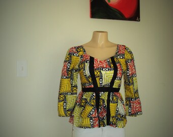 Ankara Top/Ankara Blouse/Ankara Wear