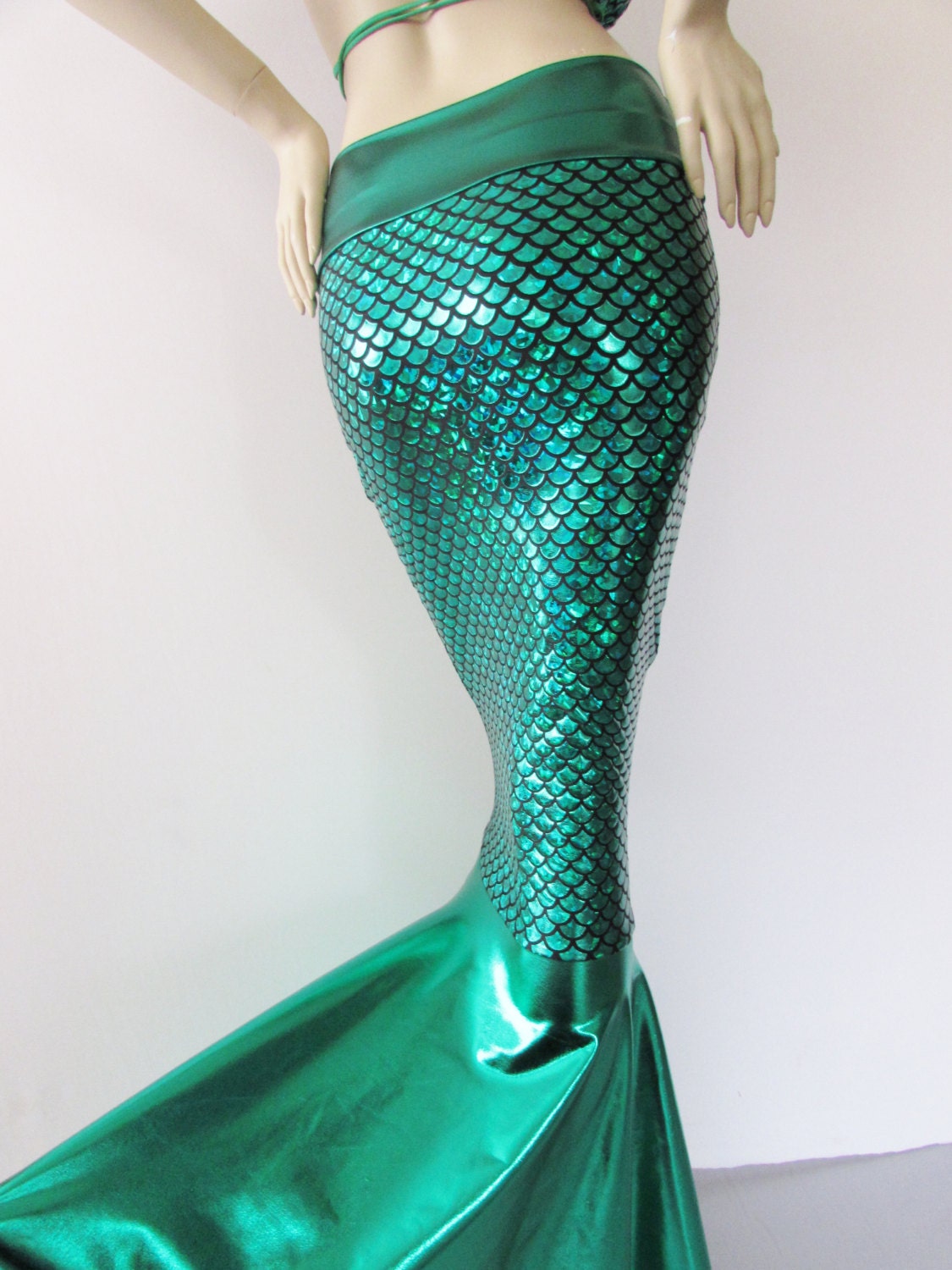 High Waist Stretch Mermaid Skirt