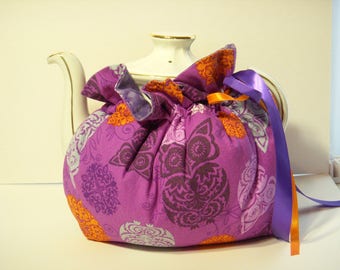 Purple Owl Teapot Cozy