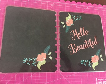 Planner cover/ chalkboard/ plan/pink.