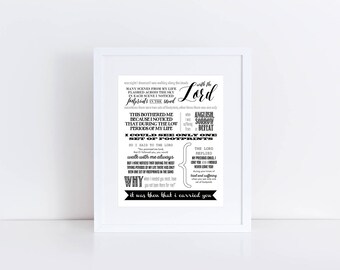 Footprints In The, In The Sand Poem, It Was Then That I, I Carried You, Scripture Art, Bible Verse, 8x10 Instant Download Printable