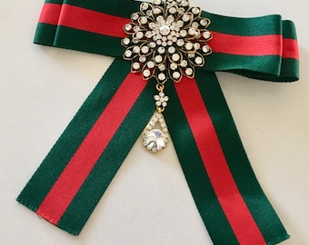 Green and Red - Gucci Inspired Bowtie