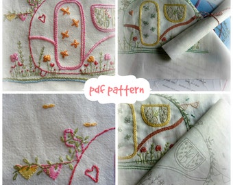 my caravan hand embroidery pattern pdf