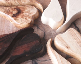 Nesting Hearts - Exotic Wood Sculpture