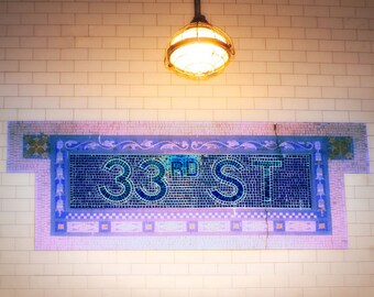New York Subway Sign, New York Photography, New York Wall Art, Urban Photography