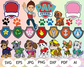 Paw Patrol SVG, Paw Patrol Clipart, Paw Patrol Printable, Digital Item