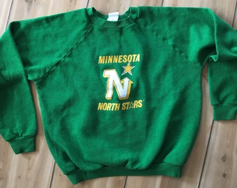 Vintage Kids North Stars NHL Hockey Crewneck Sweatshirt - Hockey jersey - hockey sweatshirt - vintage sweatshirt (Kids XL)