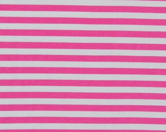1/2 pink 3/8 stripes jesrey cotton lycra