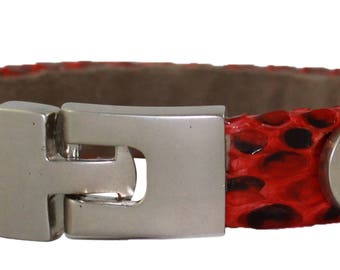 Python Bracelet, Python Cuff, BAJ 496 S Red