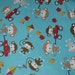 Monkey in Red Wagon Snuggle Flannel All Cotton Fabric By the Yard for Sewing and Quilting