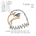 Eagle Head applique Embroidery Design, embroidery pattern,embroidery design No... 587 3sizes: