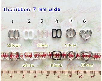 25pcs Size 6mm ( inner size ) Mini Plastic - Metal Buckle Doll Dress