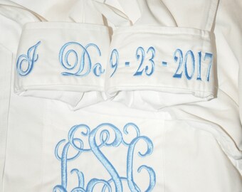 Button Down Shirt, Bride Button Down, Personalized Bride Shirt, Getting Ready Shirt, Monogrammed Shirt, I Do, Wedding Day Attire