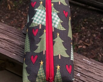 Christmas tree pencil pouch