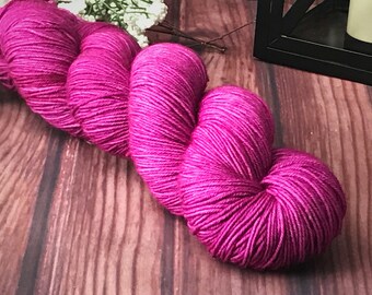 Sock Yarn, Hand Dyed Yarn, Indie Dyed Yarn, Merino Wool Yarn - Bloom on Simple Sock